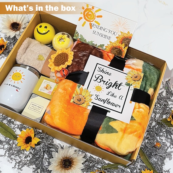 Sunflower Gift Set for Women Get Well Soon Birthday Gift Self care Thinking of You Recovery Care Box Spa Gift Set Encouragement Gift Etsy