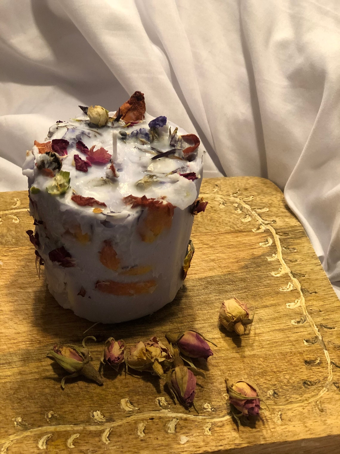 Dried flower Candle Scented Candle decoration Candle Etsy