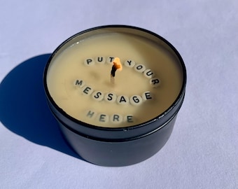 Custom Hidden Message Candle - Personalised Gift - Customised Gift - Personalised Candle - Unique Candles - Gag Gift