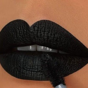 OBSIDIAN Black Vegan Liquid Lipstick Matte Cruelty-free Goth Witchy Dark