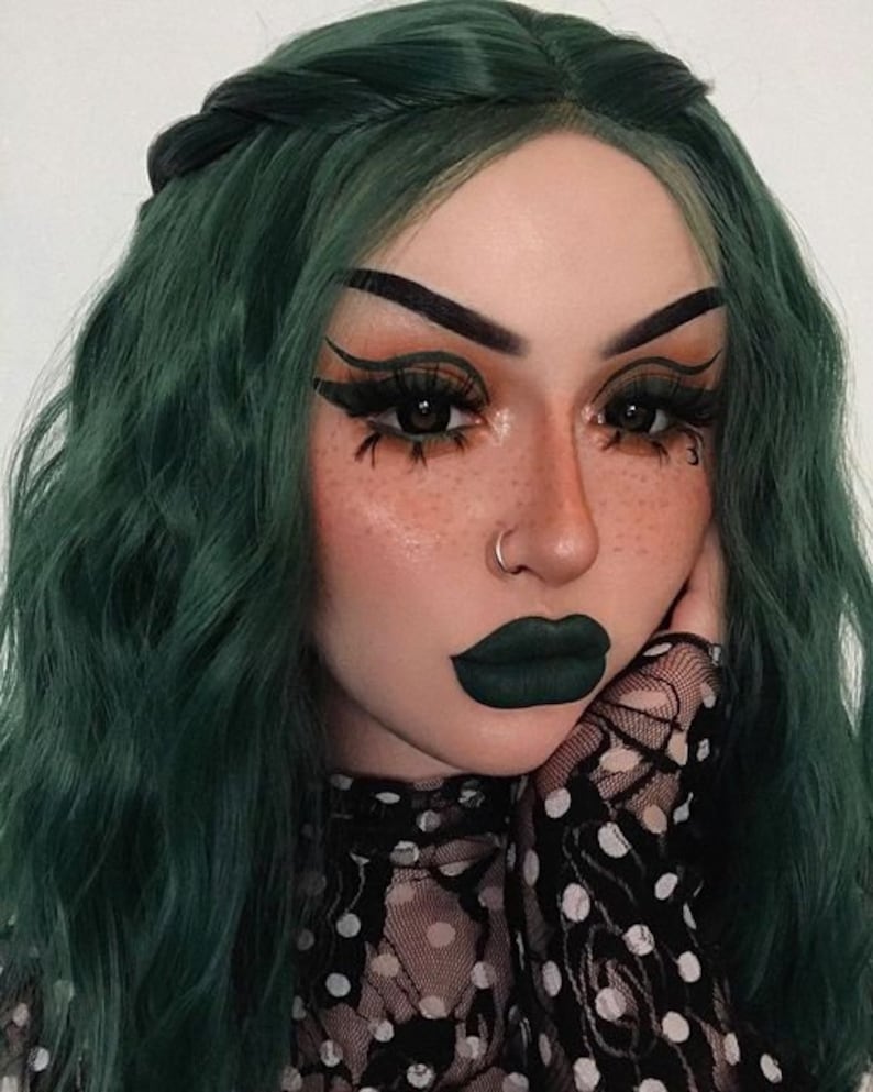 Green Emerald City Lipstick Liquid Matte Vegan & Cruelty-Free Waterproof Longwear Makeup Kitten Cosmetics image 3