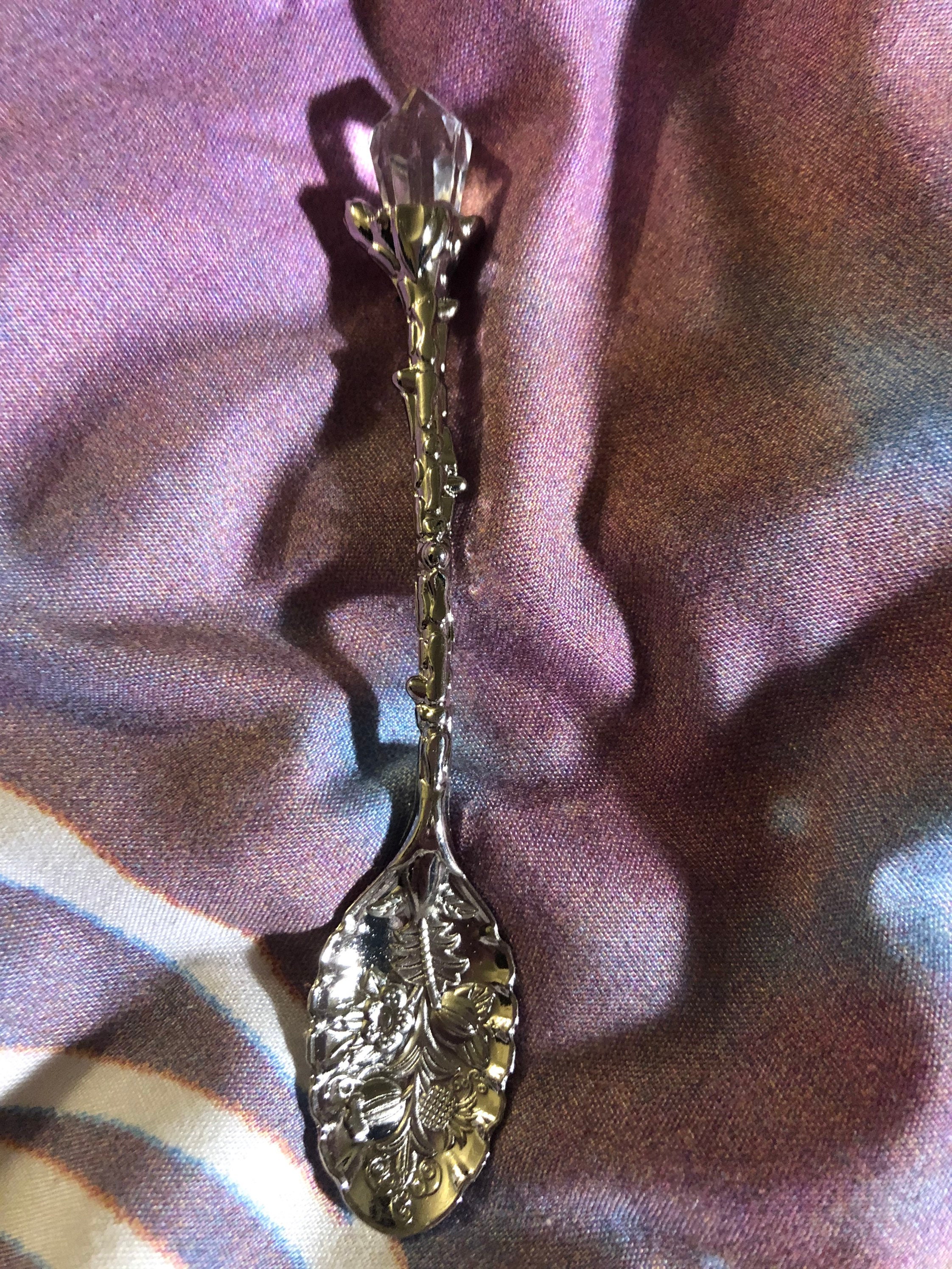 Crystal Tea Spoons Etsy