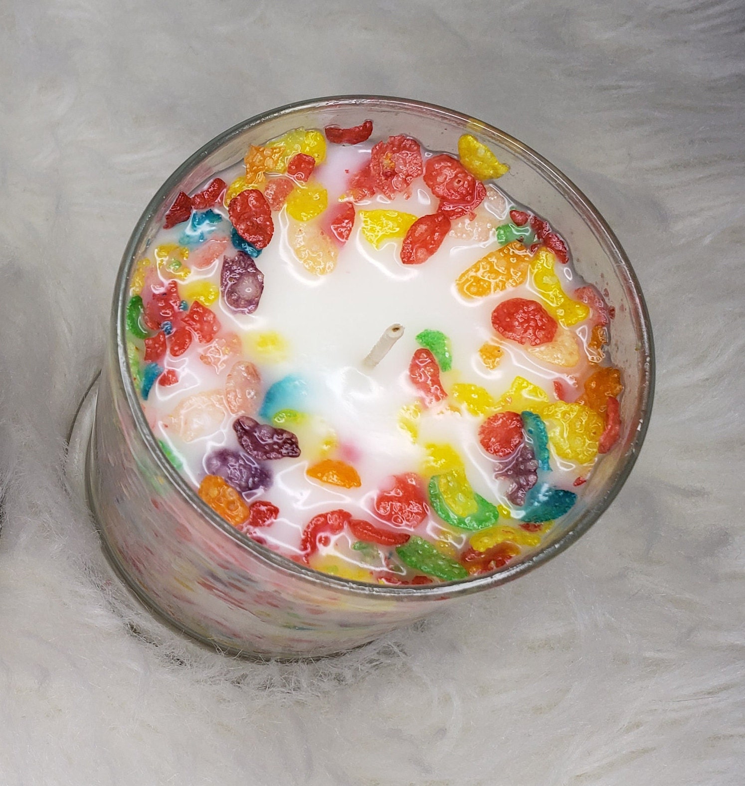 90s Cartoons Candle Fruity Pebble Candle Highly Scented Soy Etsy