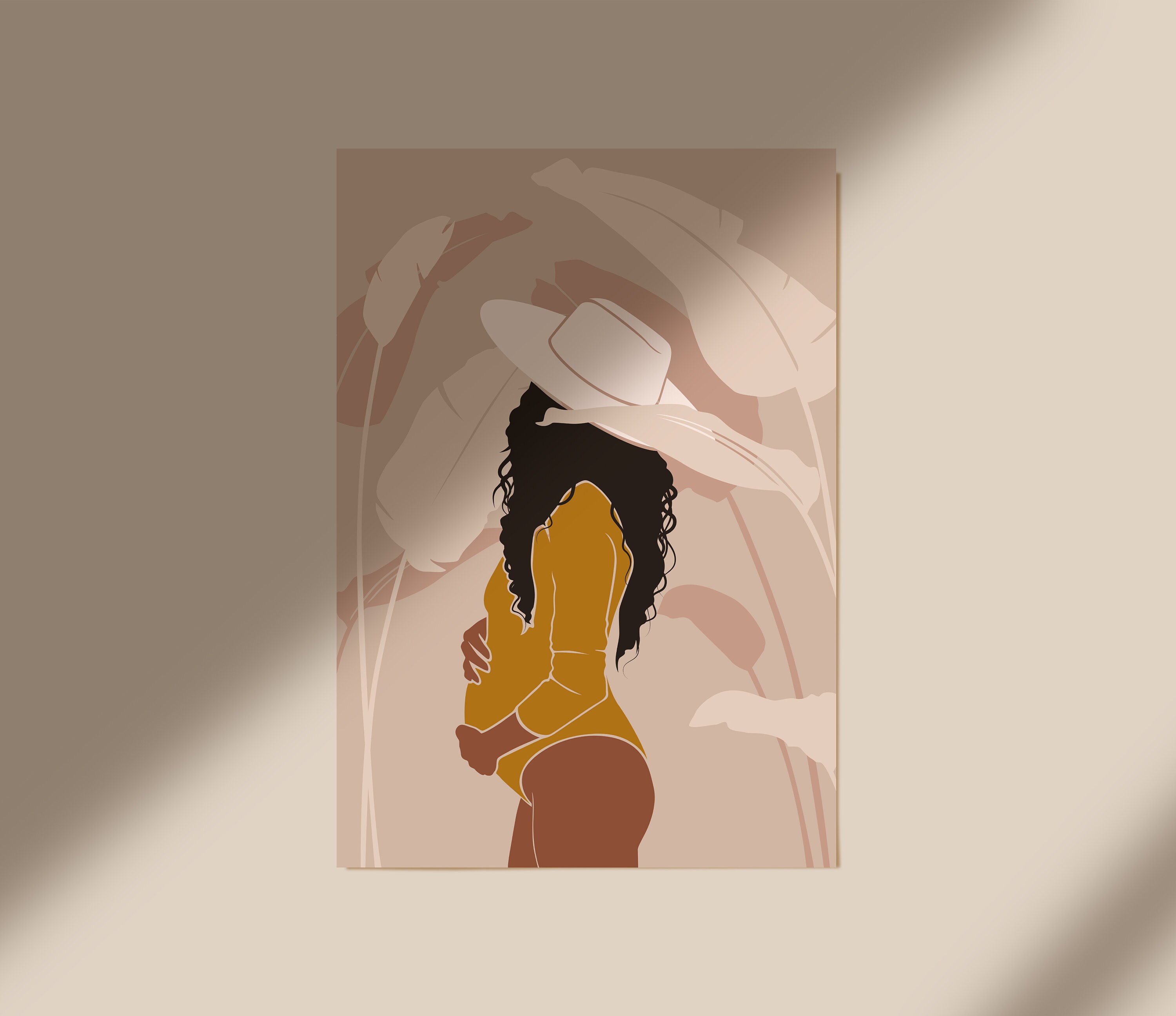 African american pregnancy art