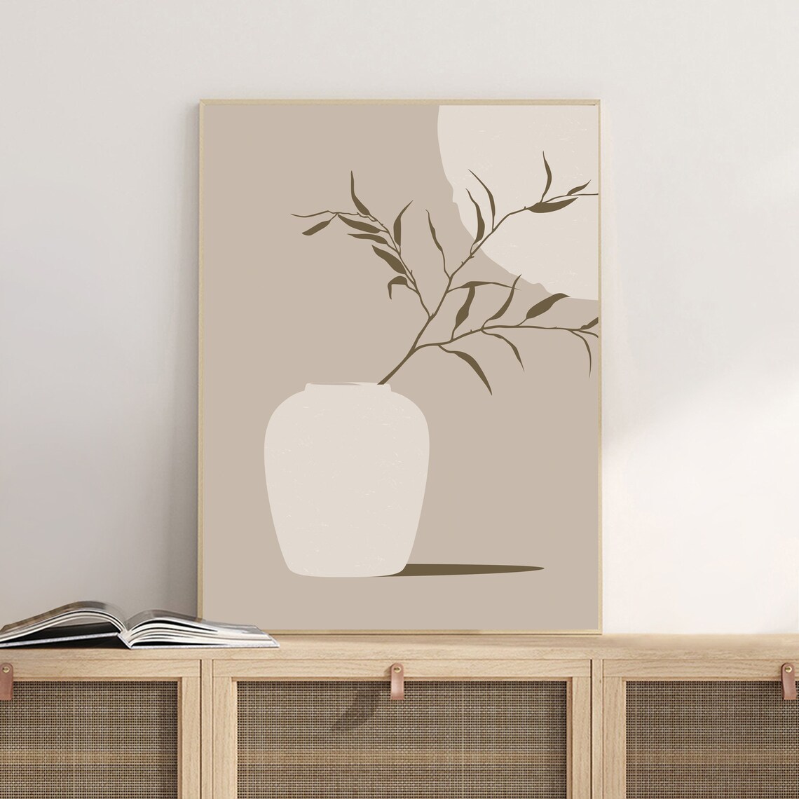 Beige Wall Art Neutral Wall Decor Minimalist Print Boho Art Etsy