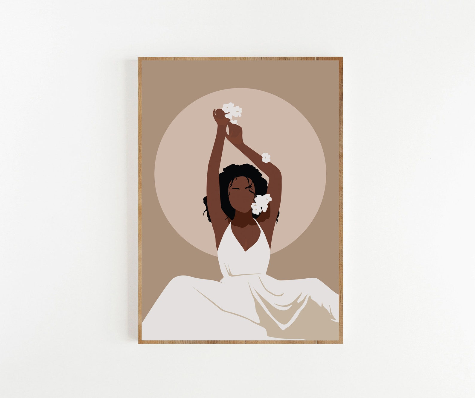 Set of 3 Prints Boho Gallery Wall Set Black Woman Print - Etsy