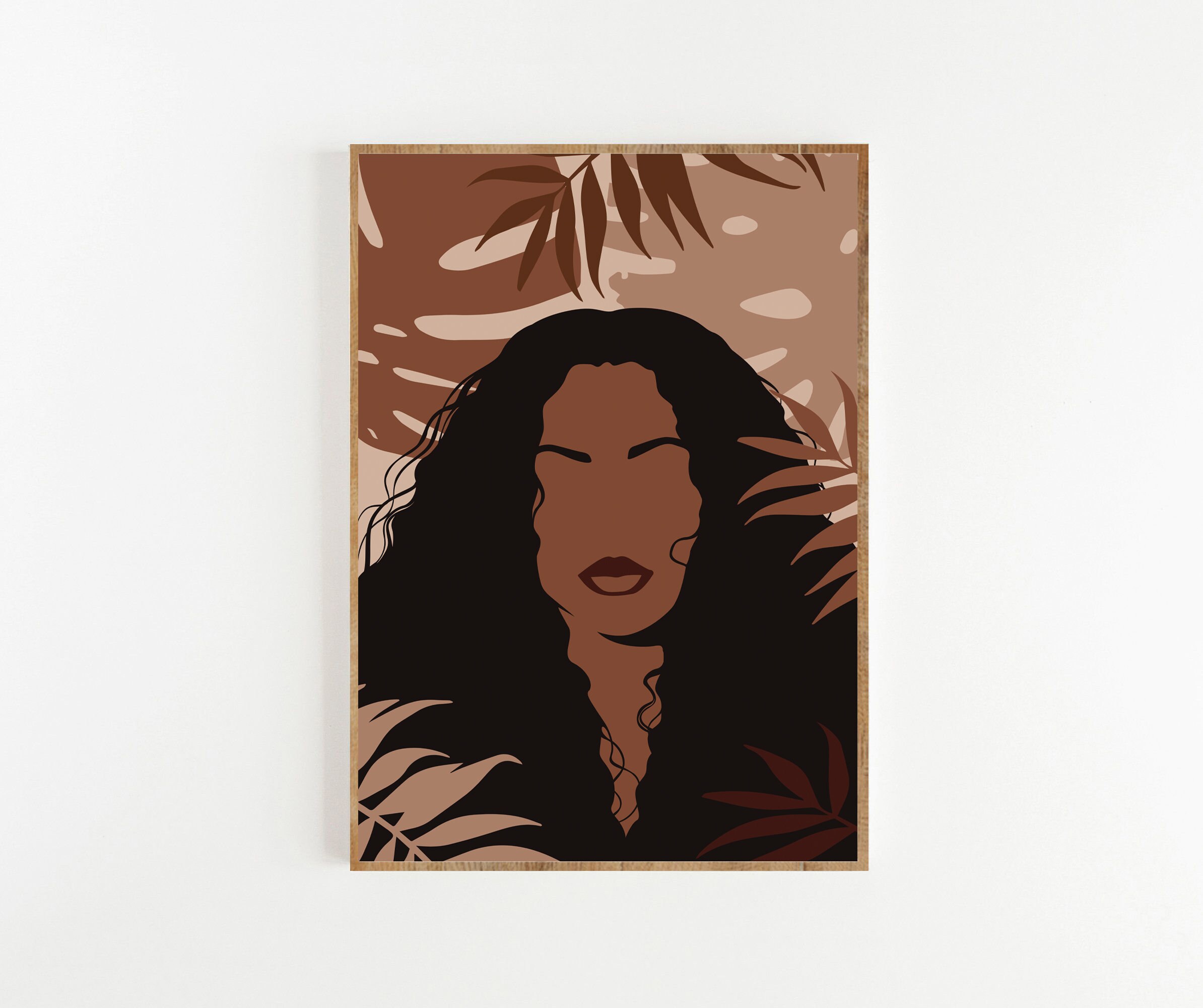 Set of 3 Prints, Black Woman Print, African American Wall Art, Digital ...