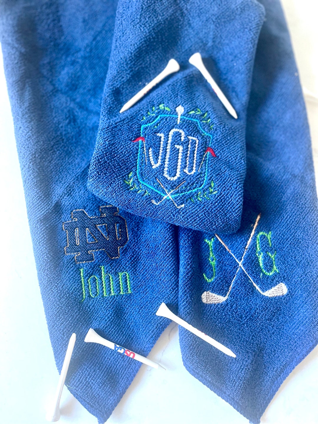 Personalized Golf Towels, Monogrammed Golf Towel, Embroidered Golf