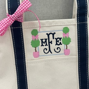 Individuelle mittelgroße Tragetasche mit Monogramm, personalisierte Canvas-Boot-Tasche, benutzerdefinierte Strandtasche, Tragetasche, personalisierte Windeltasche, Haustiertasche, Monogramm-Strandtasche