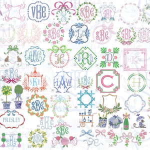 Monogrammerad påskkorgsrosett, personlig påskkorgsskärp, broderad kaninkorgsrosett, monogrammerad seersucker-påskrosett bild 8