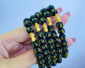 Feng Shui Pixiu Good Luck Bracelets for Men Women Chinese Dragon Lucky Charm Pi Yao Attract Wealth Money 24k Saudi Gold Bracelet