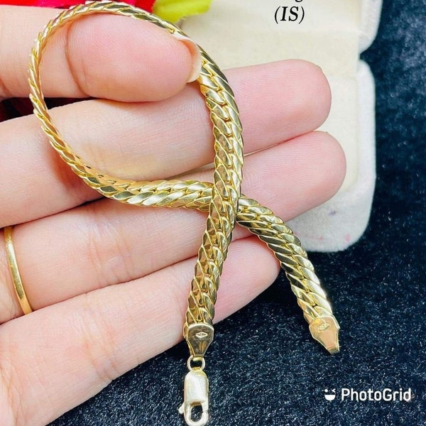 18k Saudi Gold Bracelet 7.77grams 8'-AUSTRALIAN SELLER