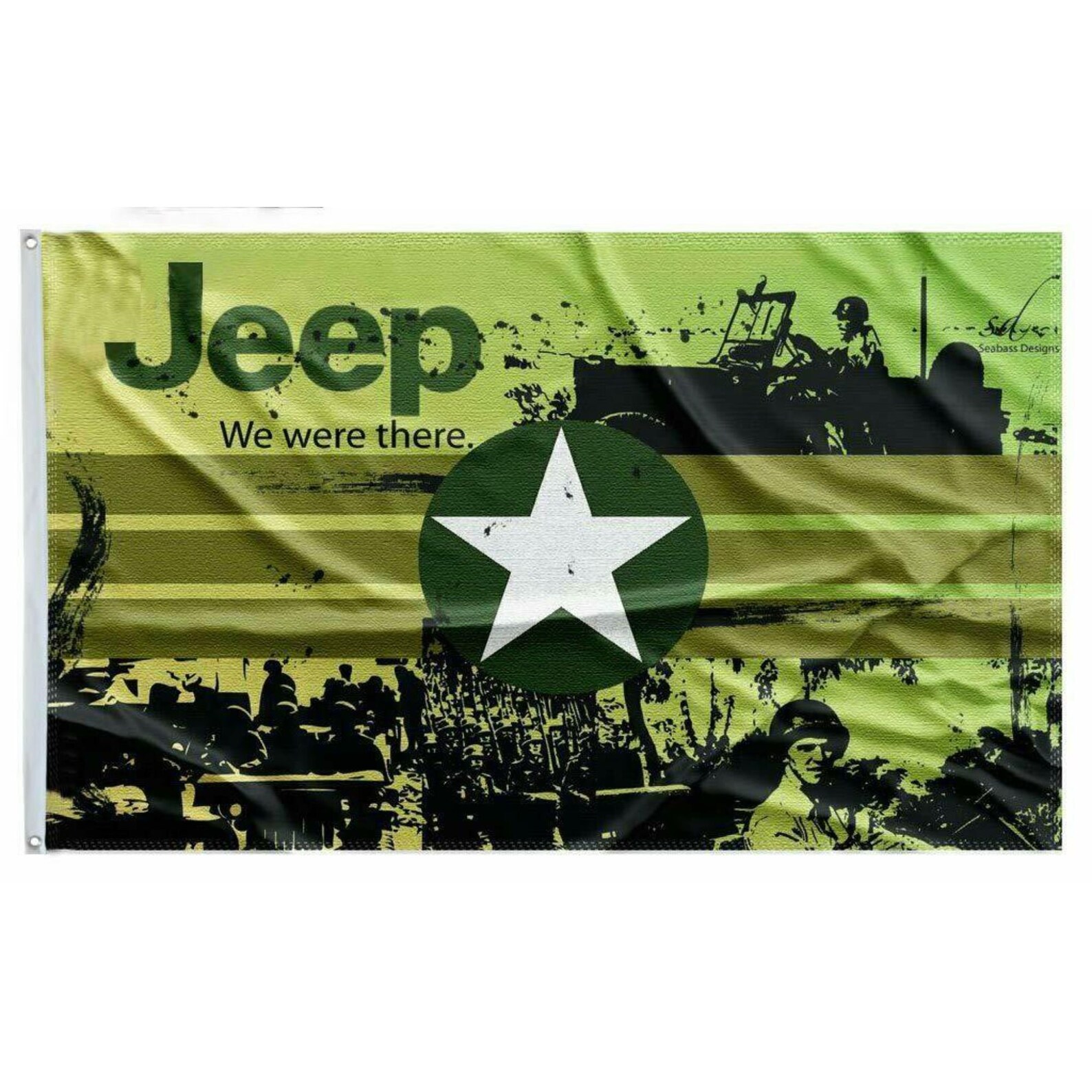 Jeep 3x5 Flag Banner Etsy