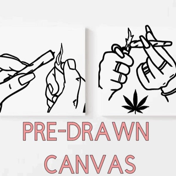 Pre-drawn Canvas set-Lit it up