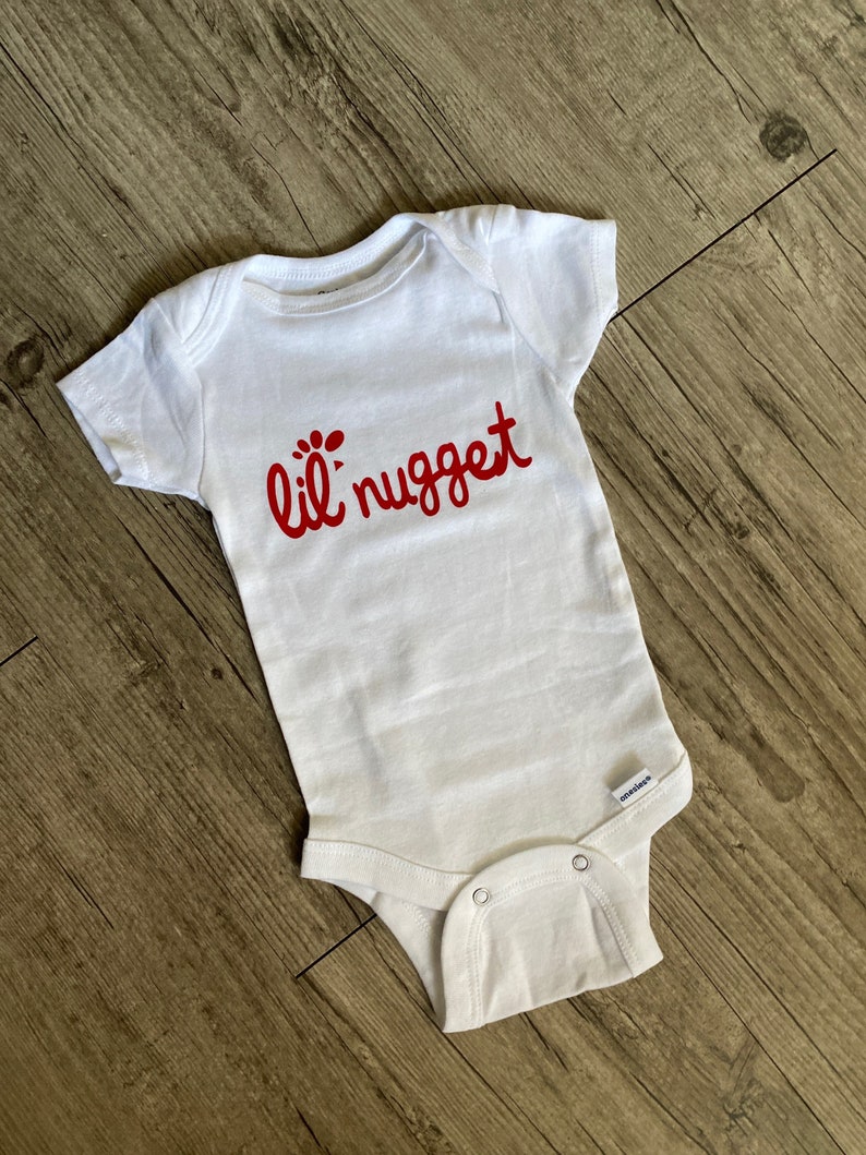 Chick Fil a Inspired lil Nugget Baby Onesie Etsy