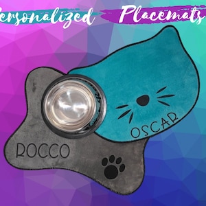 Pet Bowl Placemat - Personalized