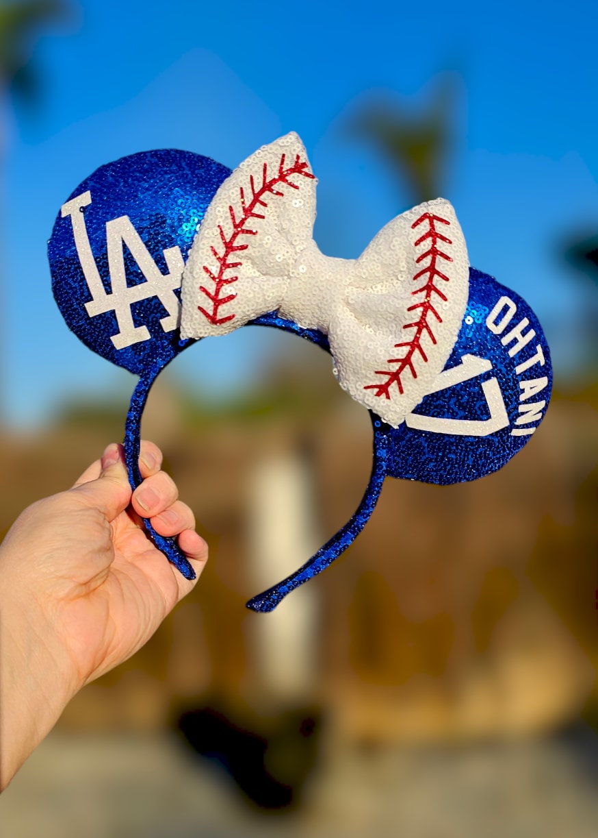 LA Dodgers Disney Ears LA Dodgers Baseball Inspired Headband Mickey Mouse Minnie  main image 4