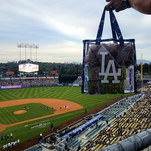 MLB La Dodgers Stadium Crossbody Bag with Pouch