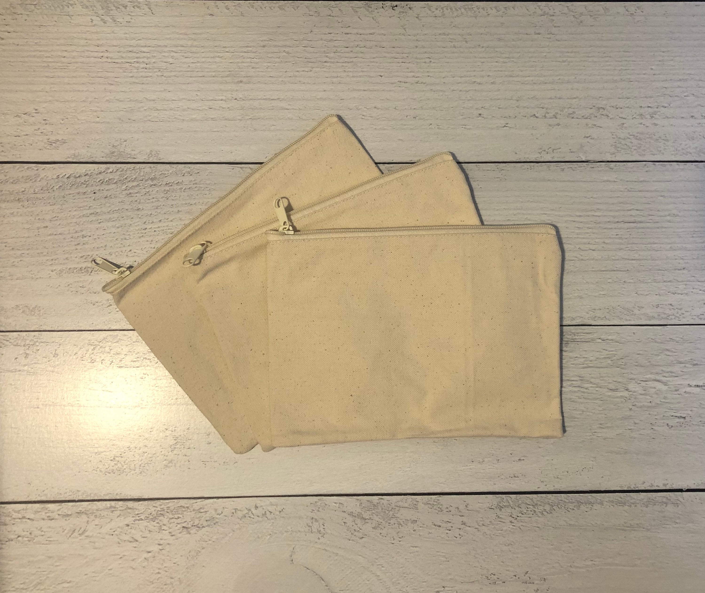 9X6in Canvas Zipper Pouch Etsy Italia