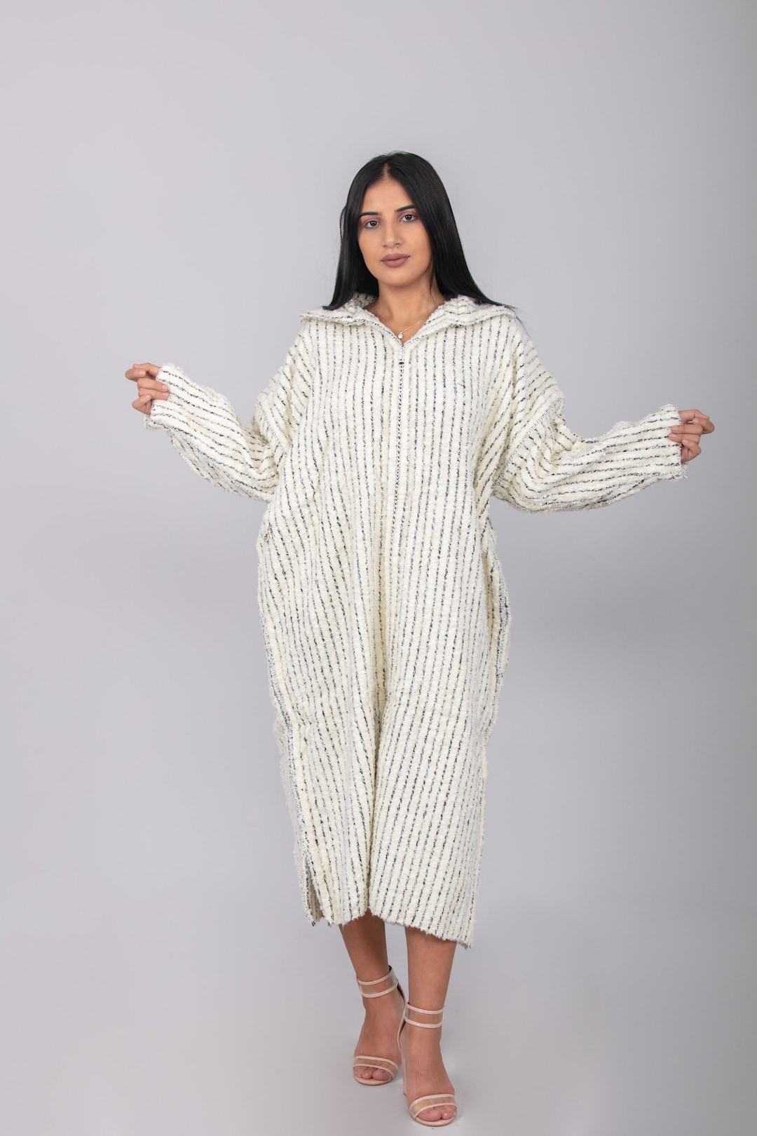Moroccan Robe Traditional Moroccan Djellaba Long Dress for Women, Djellaba Winter ...