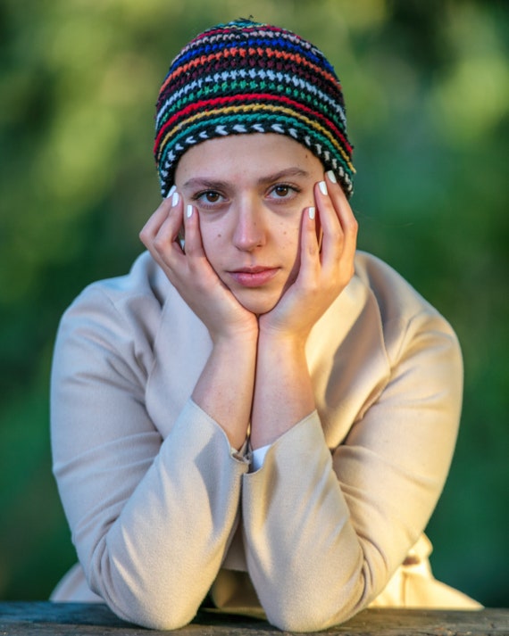 Béret fait main Béret en laine pour femme Béret d'hiver français