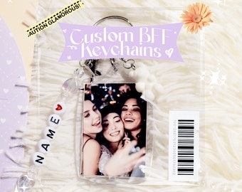 best friend custom keychain