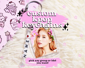 personalized kpop keychains