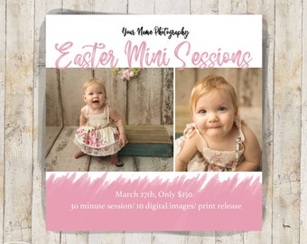 Photography Marketing Board, Mini Session Template, Photoshop, Social Media, Advertisement, Photographer