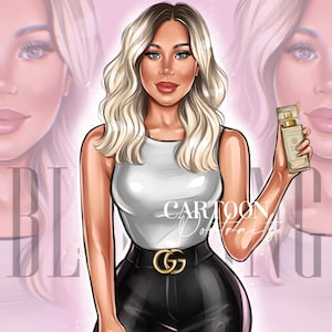 Custom Beauty Business Logo Design, Makeup Artist Hair Salon Nail or Lash Technician Custom Logo Portrait Avatar from Photo, Cartoon Logo