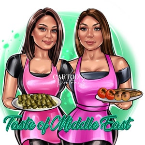 Custom Diner Restaurant Logo Design, Chef or Business Owner Cartoon Avatar, Custom Food Industry Chef Cook Bakery Owner Cartoon Logo Design