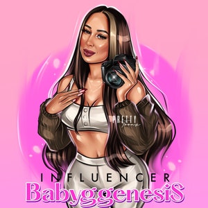 Benutzerdefiniertes Schönheits-Business-Logo-Design, Make-up-Künstler-Friseursalon-Nagel- oder Lash-Techniker-Benutzerdefiniertes Logo-Porträt-Avatar vom Foto, Karikatur-Logo