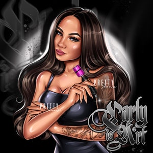 Custom Beauty Business Logo Design, Makeup Artist Hair Salon Nail or Lash Technician Custom Logo Portrait Avatar from Photo, Cartoon Logo