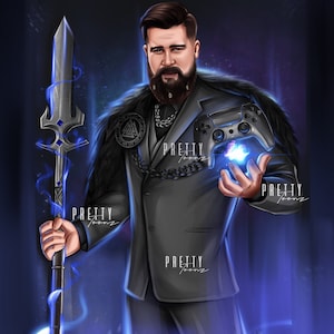 Custom Vtuber Avatar Design, Vtuber Twitch Avatar Creator, Custom Gamer Avatar Digital Download, Gamer Cartoon Portrait Logo Design