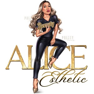Benutzerdefiniertes Schönheits-Business-Logo-Design, Make-up-Künstler-Friseursalon-Nagel- oder Lash-Techniker-Benutzerdefiniertes Logo-Porträt-Avatar vom Foto, Karikatur-Logo