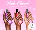 NAIL CLIPART, Nail PNG, Nail Polish ClipArt, Nail Hand ClipArt, Nail Logo, Planner Clipart, gel polish ClipArt, nail polish png product logo