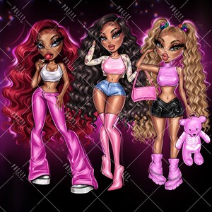 Puppenkarikatur Business Portrait Logo, Benutzerdefinierte Beauty Industrie Logo Design, Small Business Make-up Künstler Schönheitssalon Lash Tech Portrait Logo