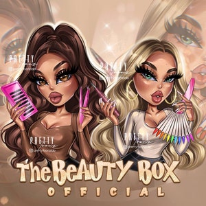 Diseño de logotipo de empresa de belleza personalizado, maquillador, peluquería, técnico de uñas o pestañas, logotipo personalizado, avatar de retrato a partir de foto, logotipo de dibujos animados