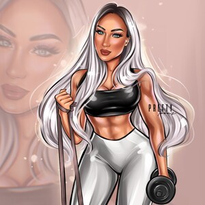 Diseño de logotipo de empresa de belleza personalizado, maquillador, peluquería, técnico de uñas o pestañas, logotipo personalizado, avatar de retrato a partir de foto, logotipo de dibujos animados