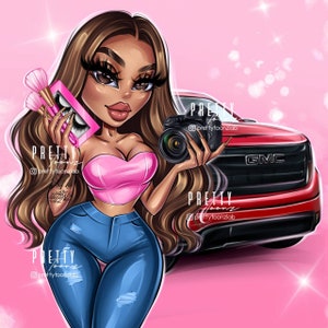 Logotipo de mujer de negocios personalizado, logotipo de retrato de dibujos animados de mujer de negocios personalizado a partir de una foto, logotipo de peluquero, maquillador, florista y técnico de uñas