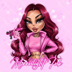 Benutzerdefiniertes Business Woman Logo, personalisiertes Business Frauen Cartoon Portrait Logo vom Foto, Hairstylist Makeup Artist Florist Nail Tech Logo