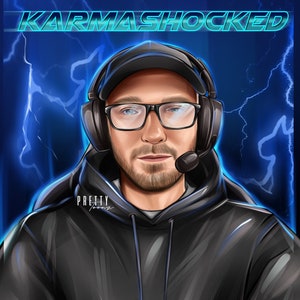 Custom Vtuber Logo, Custom Twitch Streamer Avatar Design, YouTube TikTok Twitch Gaming Portrait Logo, Custom Twitch Graphics, Cartoon Logo