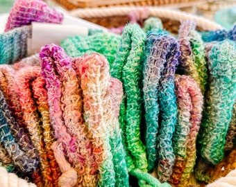 Tie Dye Soap Mesh Bag| Soap Mesh Bag| Soap Saver Net | Soap Bag Sack | Soap Net | Soap Bubble Maker | Loofah for Handmade Soap