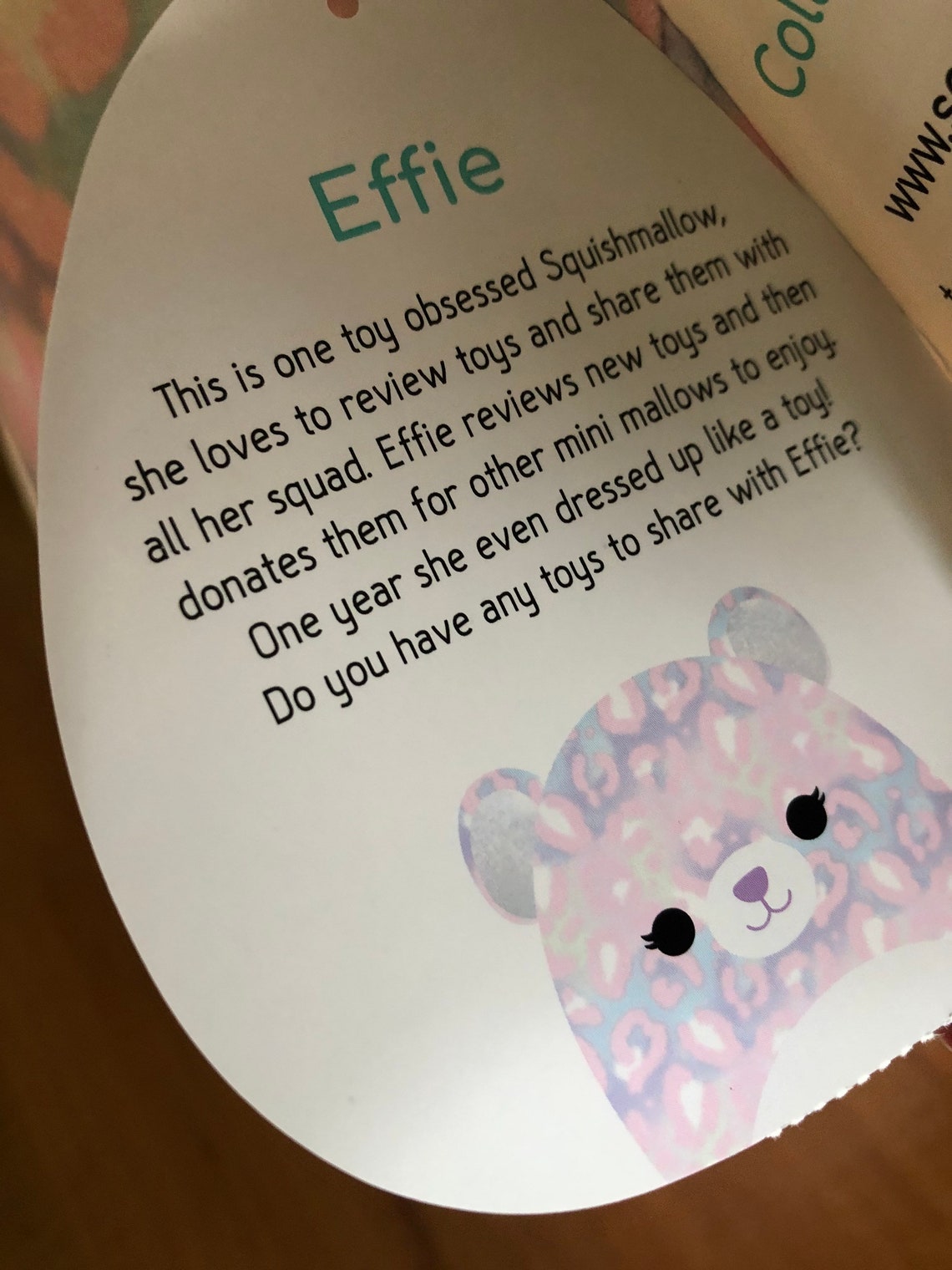 Squishmallow 16 Effie Pink Leopard BAM EXCLUSIVE | Etsy
