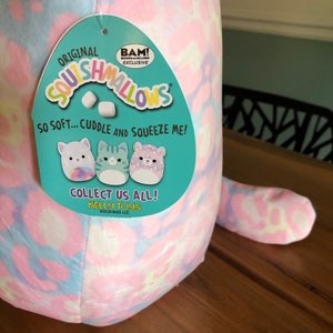 Squishmallow 16 Effie Pink Leopard BAM EXCLUSIVE | Etsy