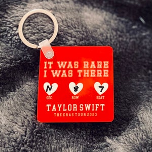 swiftie bag tag keychain // taylor swift eras tour fan art merch –  dunkirkdesigns