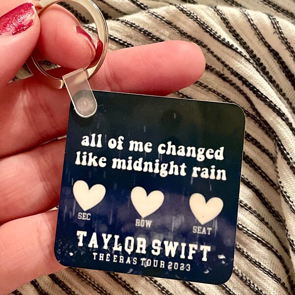midnight rain Commemorative Keychain Taylor