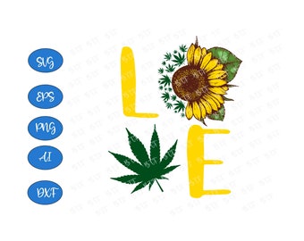 Download Weed Pot Sunflower Etsy