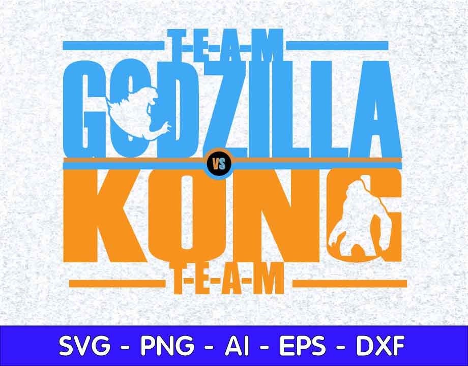 Download Godzilla vs kong monster vector svg t-shirt print kong | Etsy