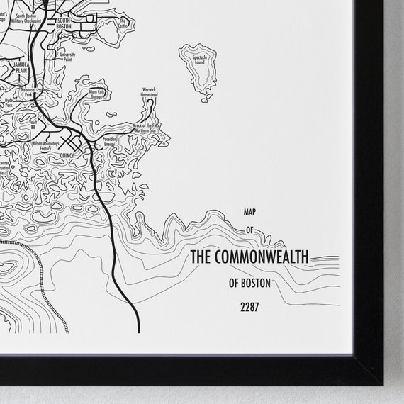 Fallout 4 Map Printable Digital Download Game Poster the | Etsy