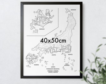 ポケモン 地域マップ 9 カントー 3枚セット ポケモン地域マップ ポスター (9枚セット) カントー地方